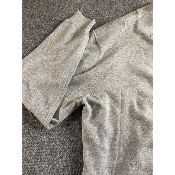 Roundtree Yorke Shirt Mens XLT  1/4 Zip Pullover Mock Neck Grey Sweater LS Fall - Picture 5 of 16